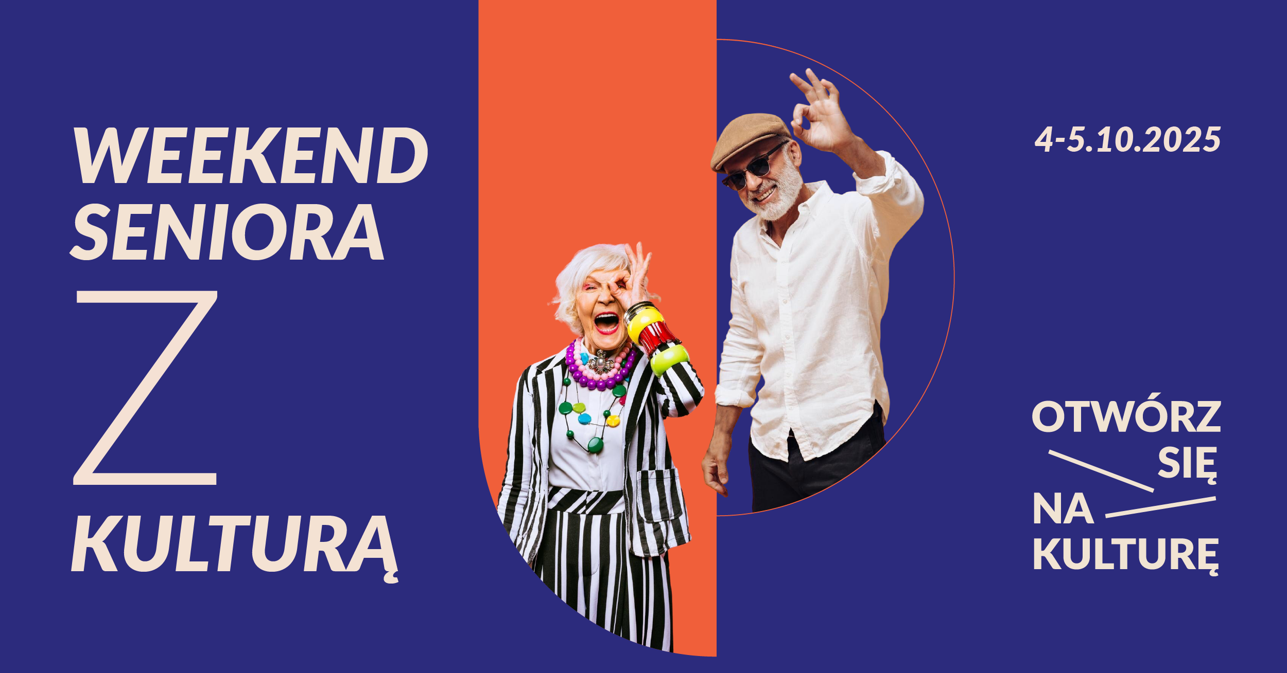 Weekend Seniora z Kulturą - plakat informacyjny